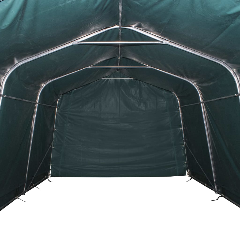 Removable Livestock Tent PVC 550 g/m? 3.3x6.4 m Dark Green