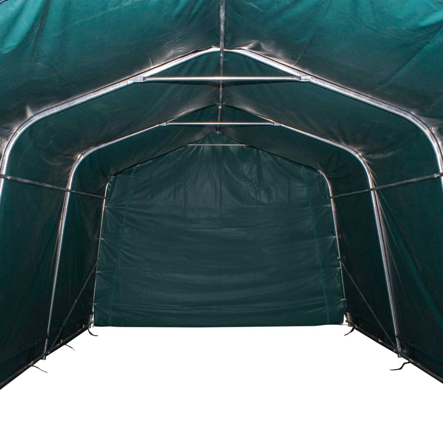 Removable Livestock Tent PVC 550 g/m² 3,3x6,4 m Dark Green