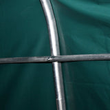 Removable Livestock Tent PVC 550 g/m² 3.3x6.4 m Dark Green - Rear View