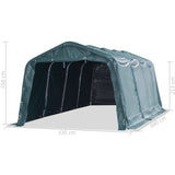 Removable Livestock Tent PVC 550 g/m? 3.3x6.4 m Dark Green