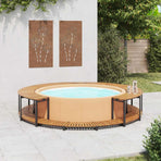 Spa Surround 273x53 cm Solid Acacia Wood