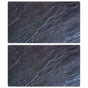 Chopping Boards 2 pcs with Natural Stone Pattern Tempered Glass