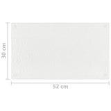 Chopping Boards 2 pcs Transparent Bubbles Pattern Tempered Glass - Top-Down View