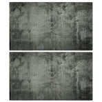 Chopping Boards 2 pcs with Concrete Pattern Tempered Glass