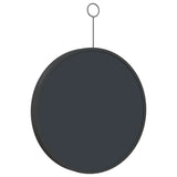Hanging Mirror with Hook Black 30 cm - 45-Degree Angle
