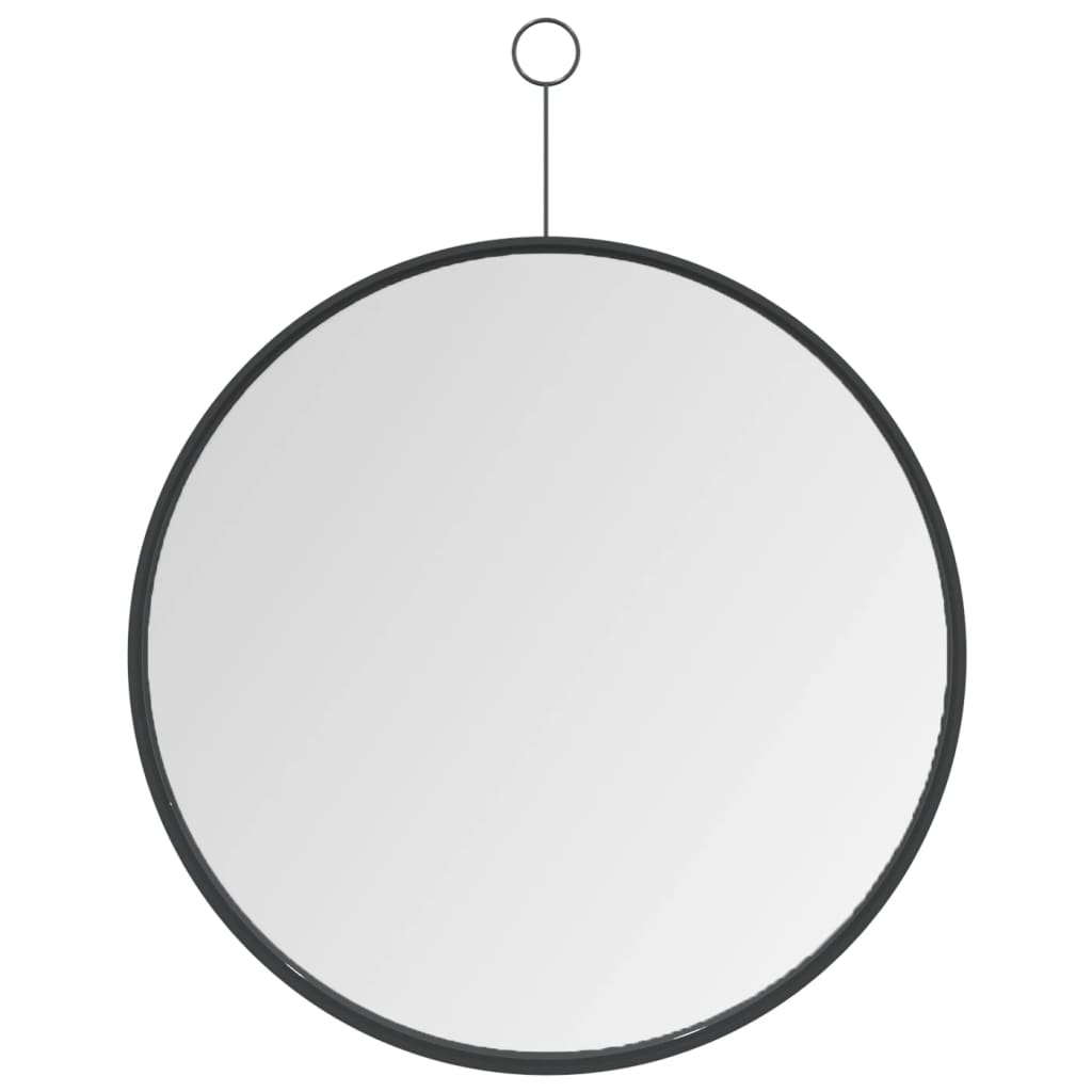 Hanging Mirror with Hook Black 40 cm