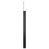 Hanging Mirror with Hook Black 40 cm - Top-Down View
