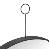 Hanging Mirror with Hook Black 40 cm