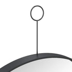 Hanging Mirror with Hook Black 40 cm