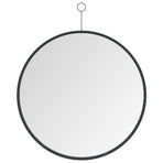 Hanging Mirror with Hook Black 50 cm
