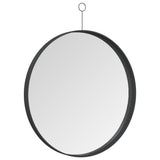 Hanging Mirror with Hook Black 50 cm