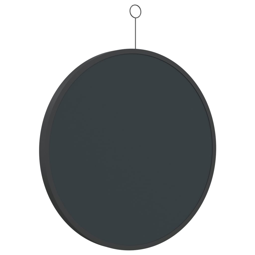 Hanging Mirror with Hook Black 50 cm