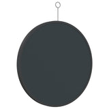 Hanging Mirror with Hook Black 50 cm - 45-Degree Angle