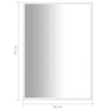 Mirror White 70x50 cm - 45-Degree Angle