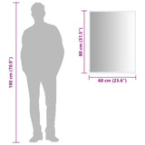 Mirror White 80x60 cm - Rear View