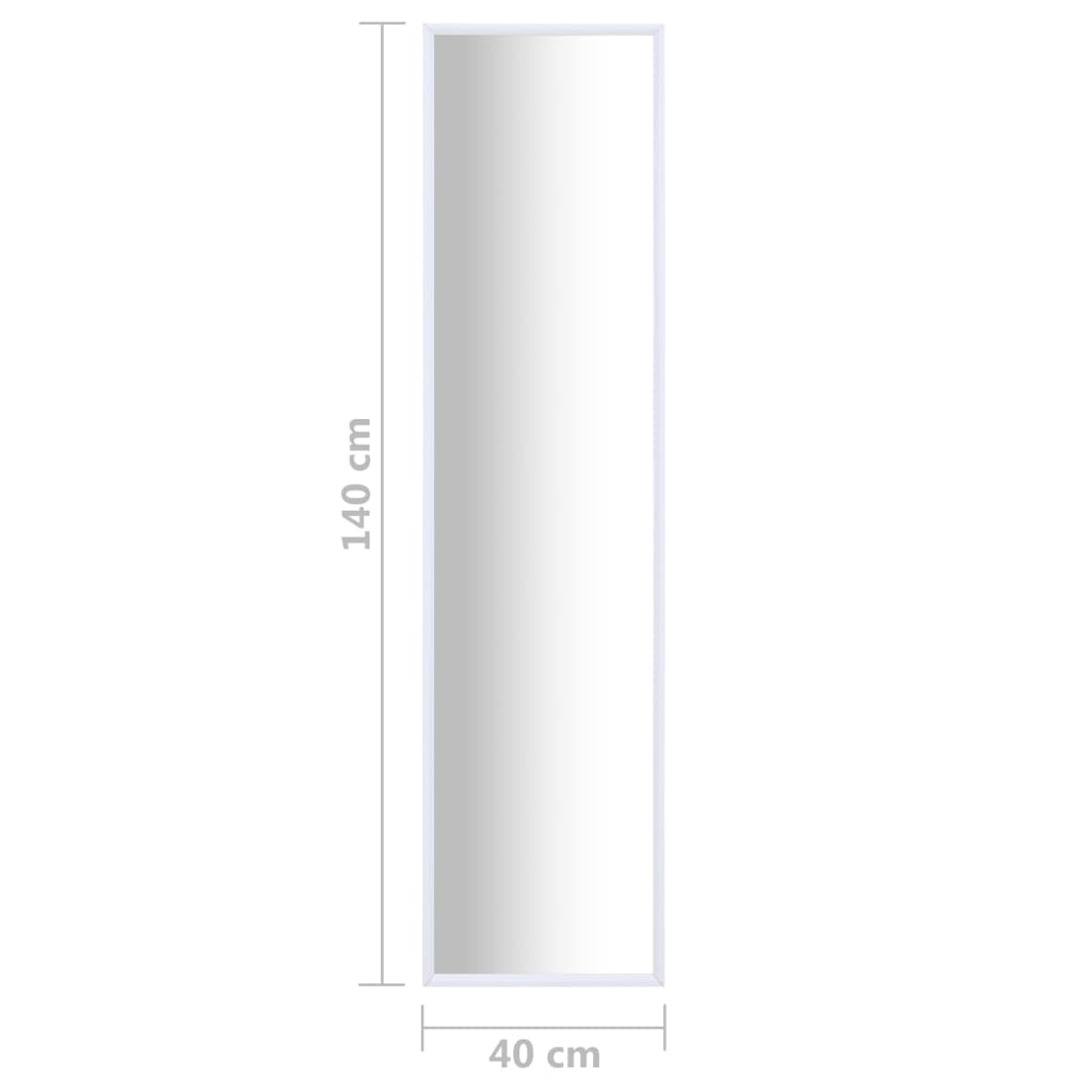 Mirror White 140x40 cm