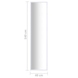 Mirror White 140x40 cm
