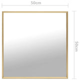 Mirror Gold 50x50 cm - 45-Degree Angle