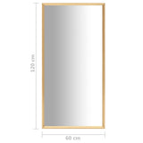 Mirror Gold 120x60 cm - 45-Degree Angle