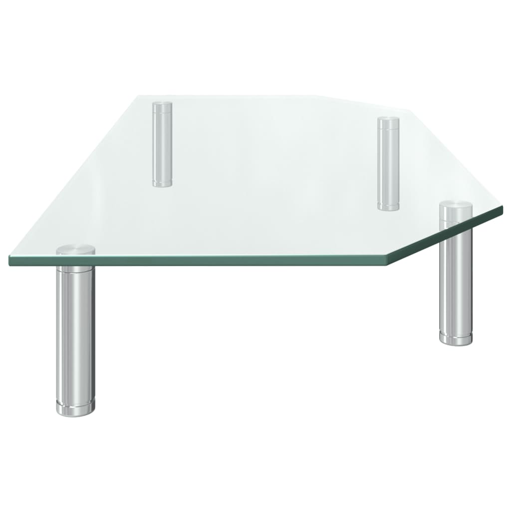 Monitor Stand 60x26x8.6 cm Transparent Glass