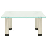 TV Stand Frosted 40x35x17 cm Tempered Glass