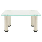 TV Stand Frosted 40x35x17 cm Tempered Glass