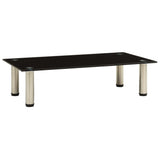 TV Stand Black 60x35x17 cm Tempered Glass