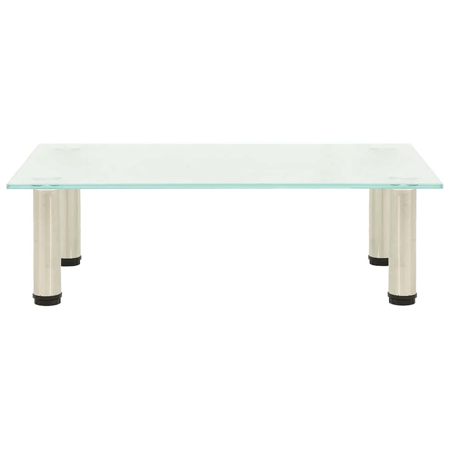 TV Stand Frosted 60x35x17 cm Tempered Glass