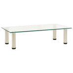 TV Stand Transparent 60x35x17 cm Tempered Glass