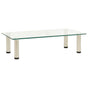 TV Stand Transparent 60x35x17 cm Tempered Glass