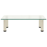 TV Stand Transparent 60x35x17 cm Tempered Glass