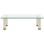 TV Stand Transparent 60x35x17 cm Tempered Glass
