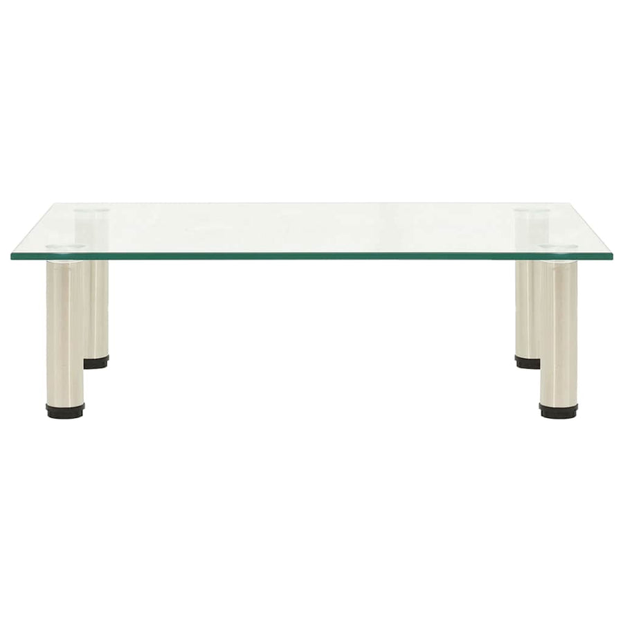 TV Stand Transparent 60x35x17 cm Tempered Glass