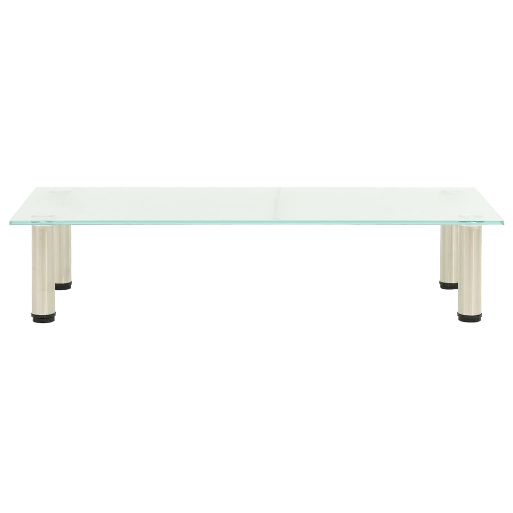 TV Stand Frosted 80x35x17 cm Tempered Glass