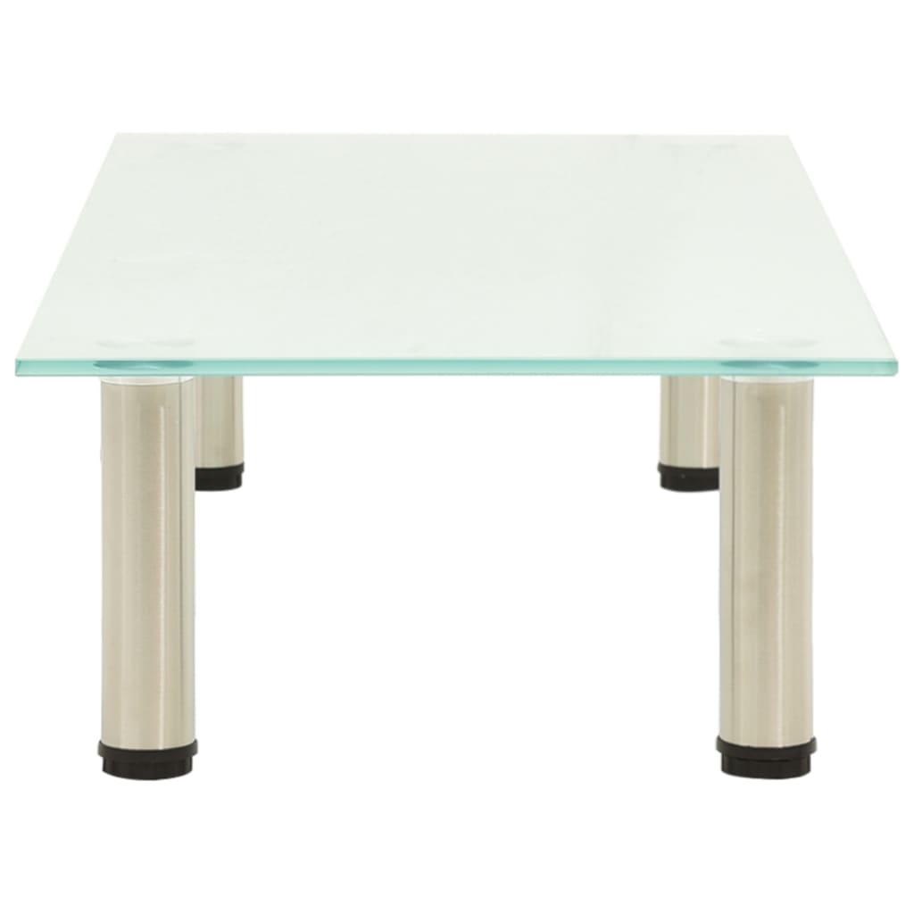 TV Stand Frosted 80x35x17 cm Tempered Glass