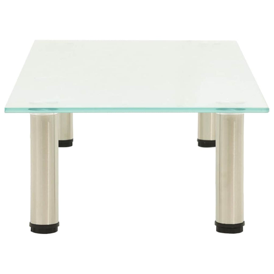 TV Stand Frosted 80x35x17 cm Tempered Glass