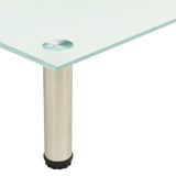 TV Stand Frosted 80x35x17 cm Tempered Glass - Top-Down View