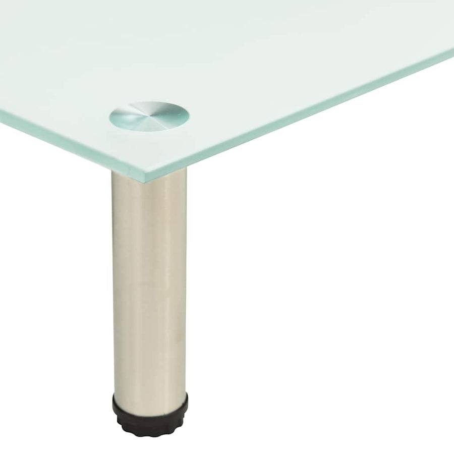 TV Stand Frosted 80x35x17 cm Tempered Glass