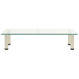 TV Stand Transparent 80x35x17 cm Tempered Glass