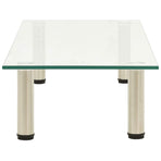 TV Stand Transparent 80x35x17 cm Tempered Glass