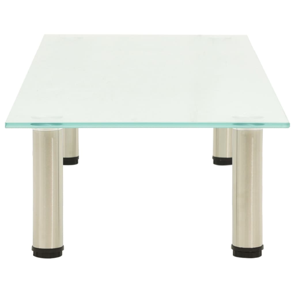 TV Stand Frosted 100x35x17 cm Tempered Glass