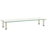 TV Stand Transparent 120x35x17 cm Tempered Glass