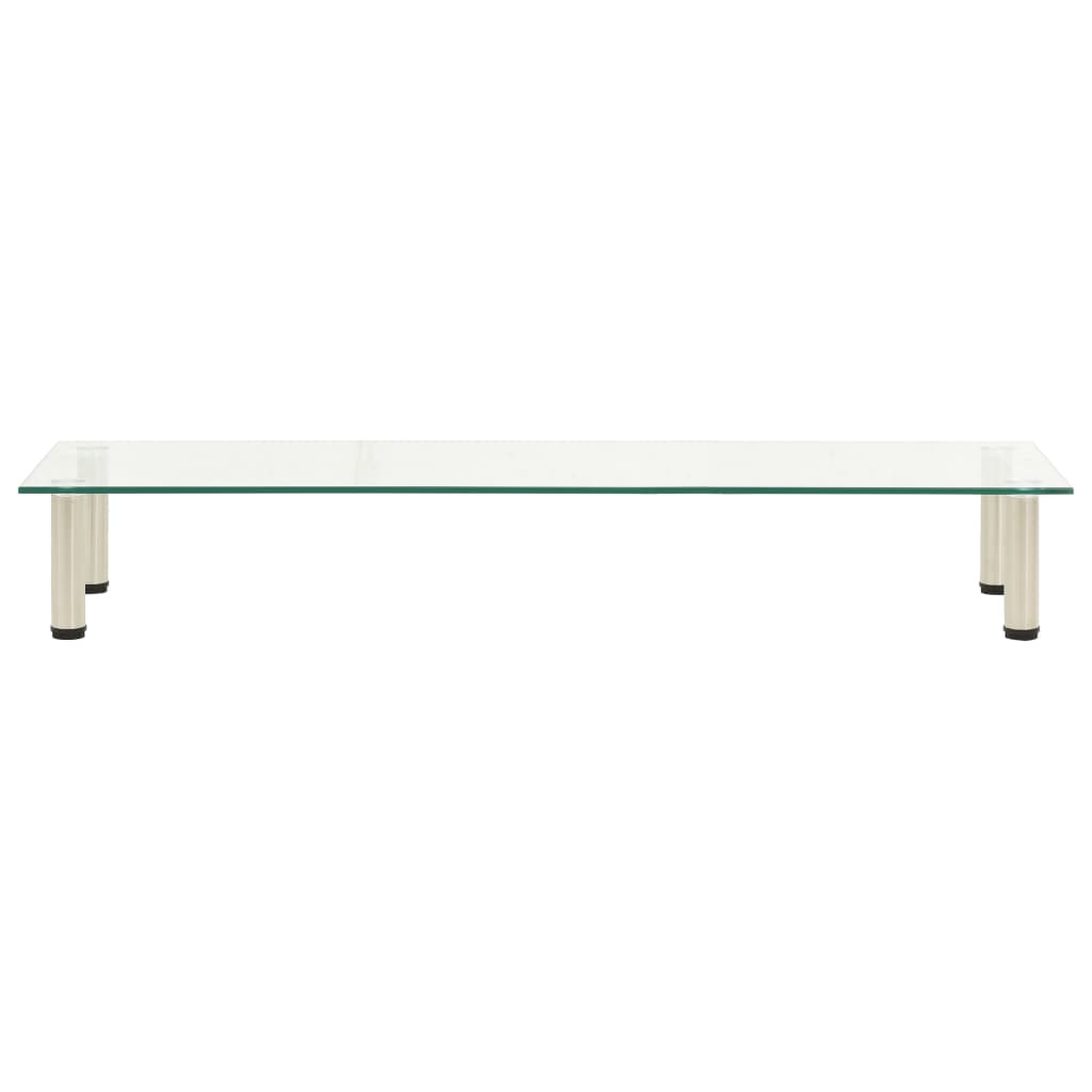 TV Stand Transparent 120x35x17 cm Tempered Glass