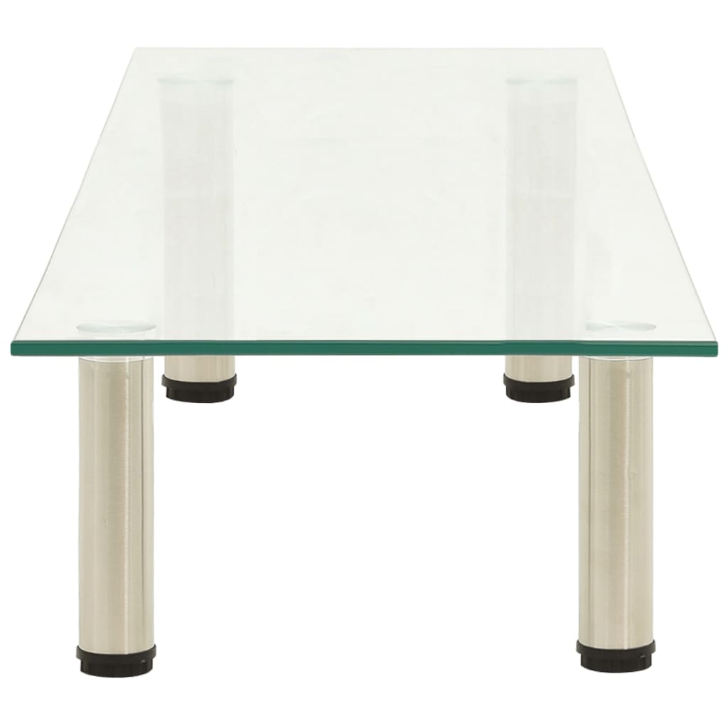 TV Stand Transparent 120x35x17 cm Tempered Glass
