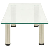TV Stand Transparent 120x35x17 cm Tempered Glass