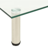 TV Stand Transparent 120x35x17 cm Tempered Glass