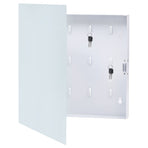 Key Box with Magnetic Board White 35x35x4cm
