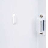 Key Box with Magnetic Board White 35x35x4cm - Rear View