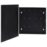 Key Box with Magnetic Board Black 35x35x4 cm