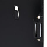 Key Box with Magnetic Board Black 35x35x4 cm - Rear View